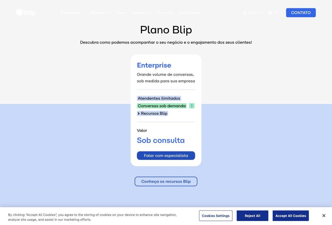 Blip: sob consulta